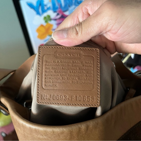 Coach Metallic Leather Signature WAVE Patchwork Bag - Picture 6 of 6